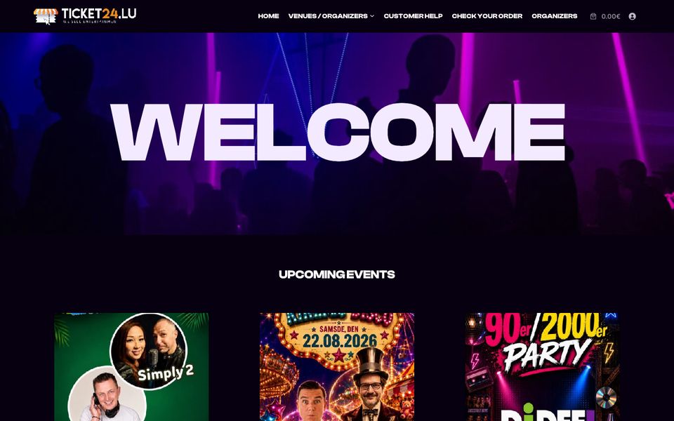 Ticket24.lu pricing page
